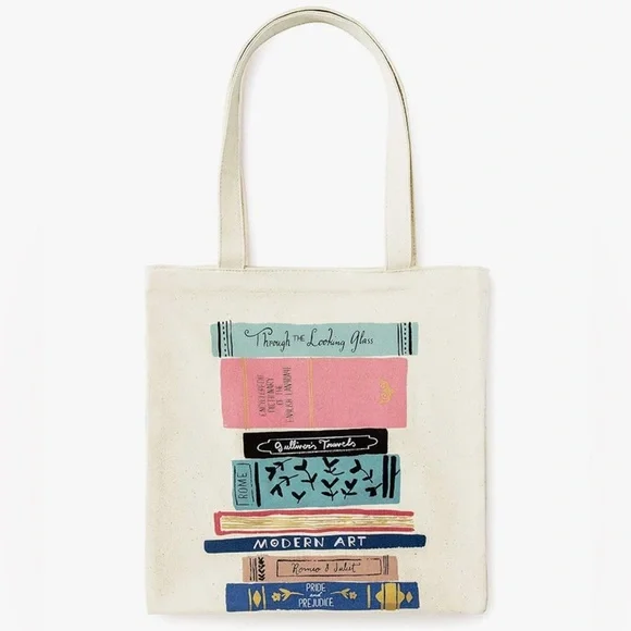 Kate Spade Cream Canvas Book Tote - Picture 1 of 4